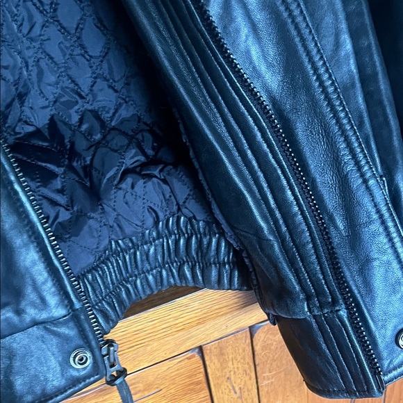 Vintage Colebrook classic bomber Black Leather Jacket for Men size XL - Picture 9 of 9